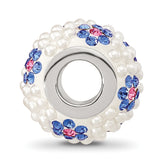 SS Reflections Rhod-plated Preciosa Crystal & Imitation Pearl Bead